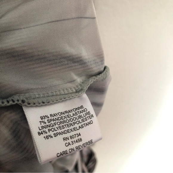 BCBGMaxAzria Abstract Floral Surplice Dress - Picture 12 of 14